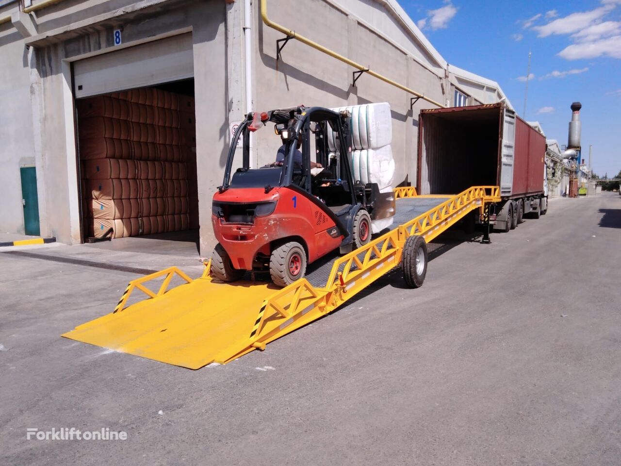 new RAMPEX 4 whell Mobile Loading Ramp  loading dock ramp