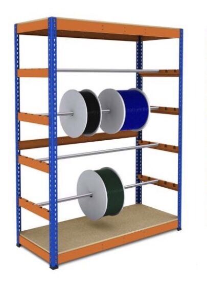 Regal na szpule kable weze regaly warszratowe magazynowe katownik warehouse shelving